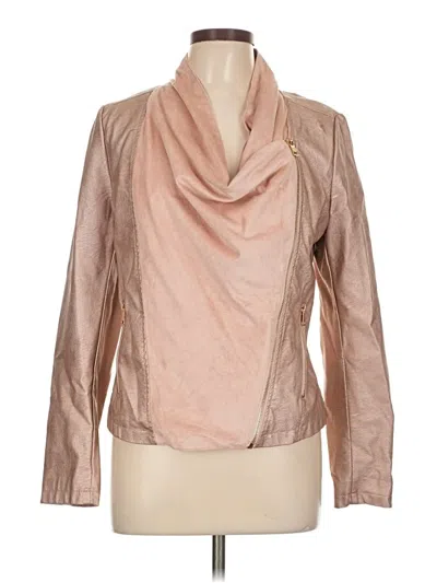 Pre-owned Just Fab Jacket In Tan