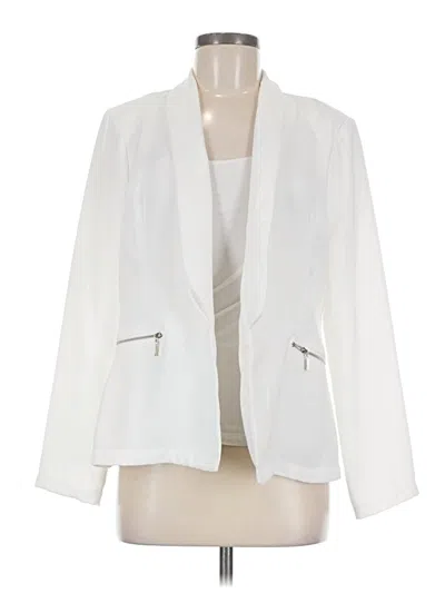Pre-owned Just Fab Jacket In White