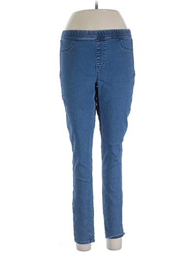 Pre-owned Just Fab Jeggings In Blue