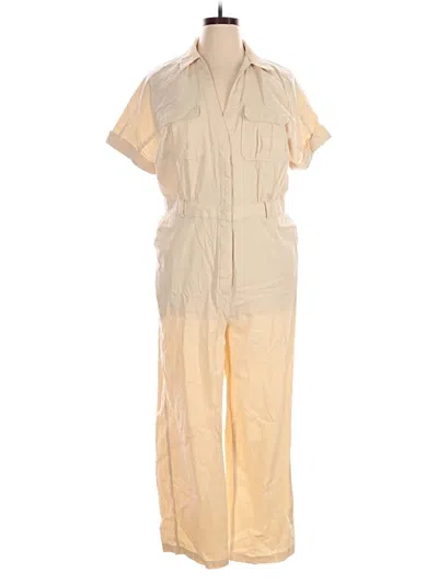 Pre-owned Just Fab Jumpsuit In Tan