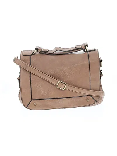 Pre-owned Just Fab Messenger In Tan