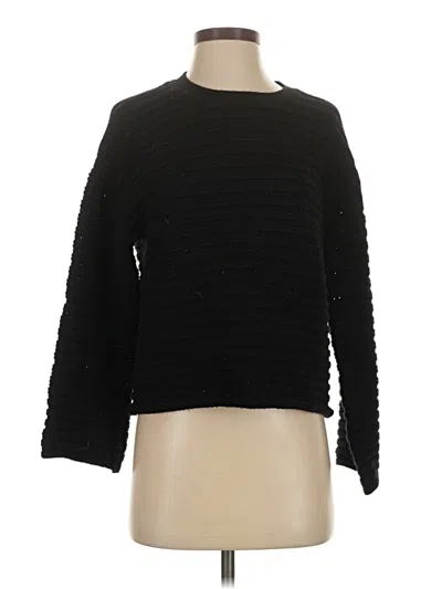 Pre-owned Just Fab Pullover Sweater In Black