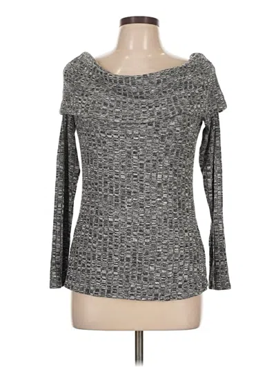 Pre-owned Just Fab Pullover Sweater In Gray