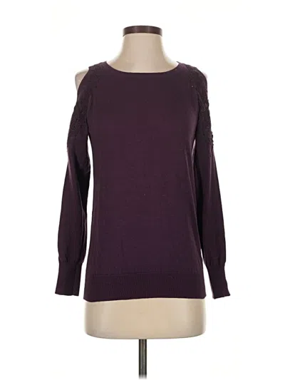 Pre-owned Just Fab Pullover Sweater In Purple