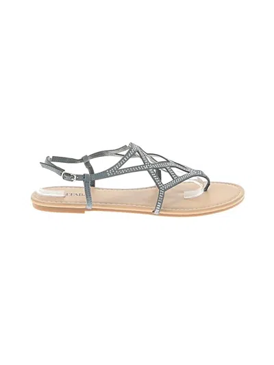 Pre-owned Just Fab Sandals In Blue