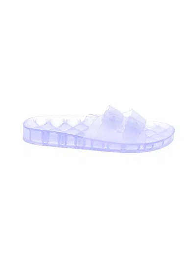 Pre-owned Just Fab Sandals In Purple