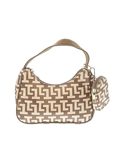 Pre-owned Just Fab Shoulder Bag In Gold