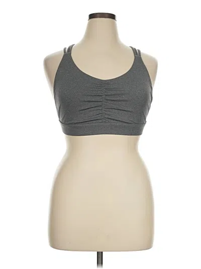 Pre-owned Just Fab Sports Bra In Gray