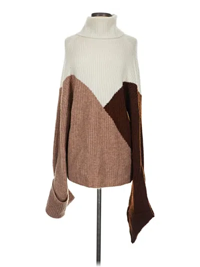 Pre-owned Just Fab Sweater Vest In Brown