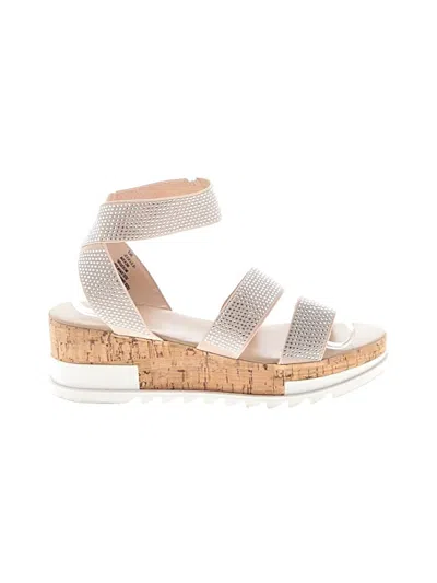 Pre-owned Just Fab Wedges In White