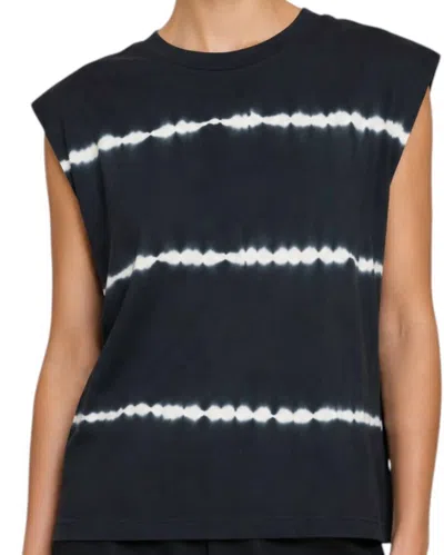 Just Female Beijing Tank Top In Black Tie Dye