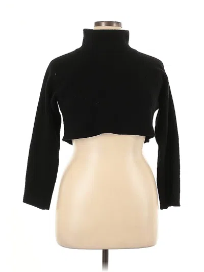 Pre-owned Just Female Wool Pullover Sweater In Black