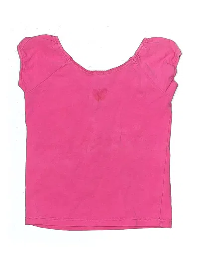 Pre-owned Just Friends Kids' Short Sleeve Top Pink Sweetheart Neckline Tops
