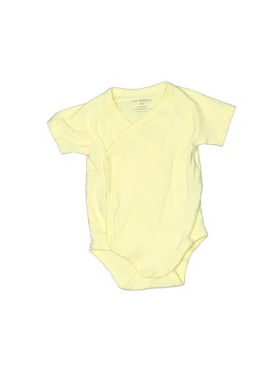 Pre-owned Just Kidding Babies' Short Sleeve Onesie In Yellow