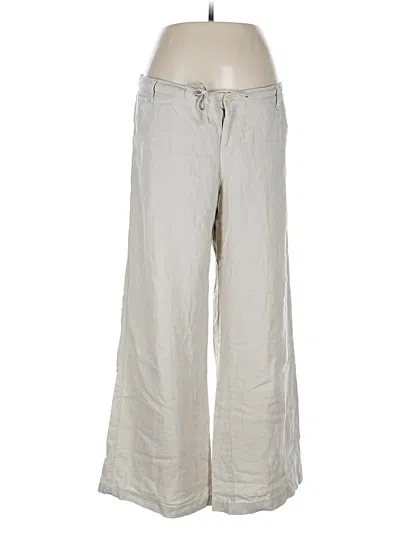 Pre-owned Just Living Linen Pants In Gray