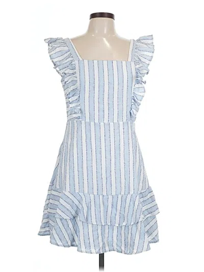 Pre-owned Just Me Casual Dress In Blue