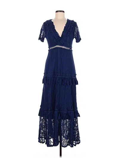 Pre-owned Just Me Cocktail Dress In Blue