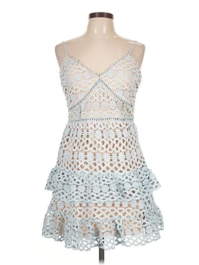Pre-owned Just Me Cocktail Dress In Blue