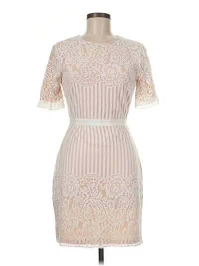 Pre-owned Just Me Cocktail Dress In Ivory