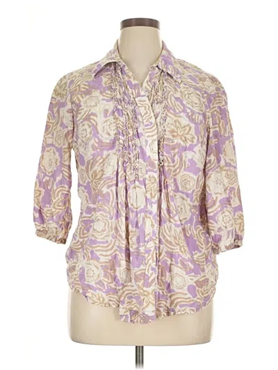 Pre-owned Just My Size 3/4 Sleeve Blouse In Purple