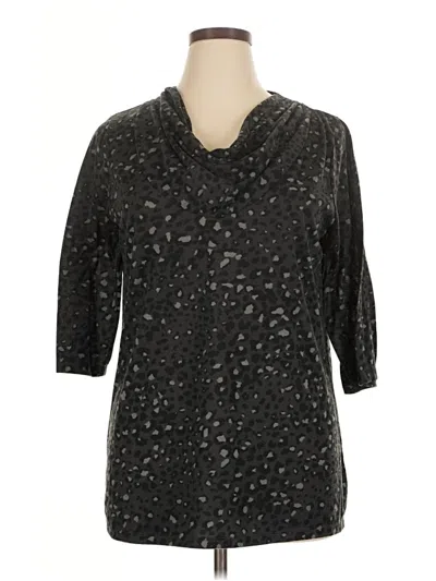 Pre-owned Just My Size 3/4 Sleeve T-shirt In Black