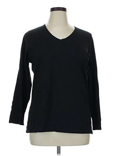 Pre-owned Just My Size 3/4 Sleeve T-shirt In Black