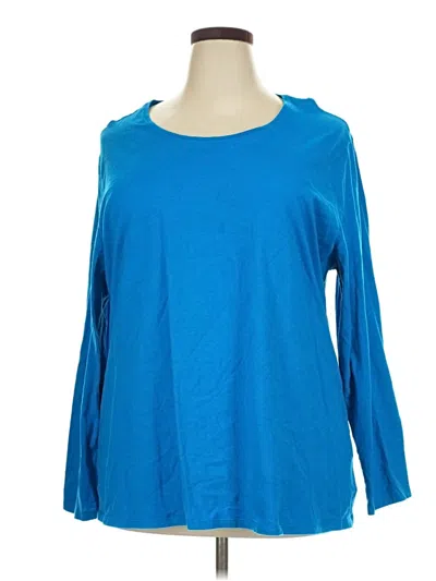 Pre-owned Just My Size 3/4 Sleeve T-shirt In Blue