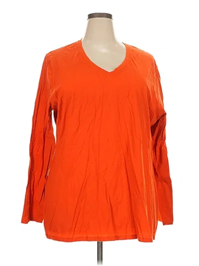 Pre-owned Just My Size 3/4 Sleeve T-shirt In Orange