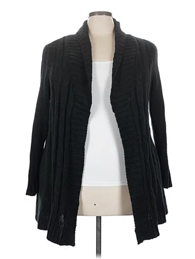 Pre-owned Just My Size Cardigan Sweater In Black