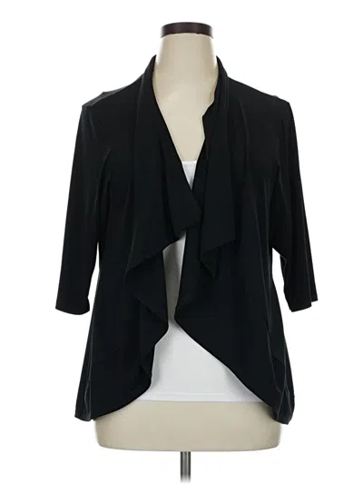Pre-owned Just My Size Cardigan Sweater In Black