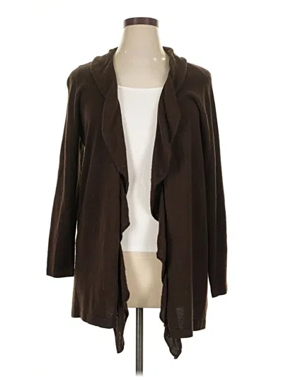 Pre-owned Just My Size Cardigan Sweater In Brown