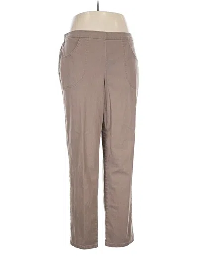 Pre-owned Just My Size Casual Pants In Brown