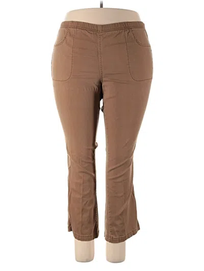 Pre-owned Just My Size Casual Pants In Brown