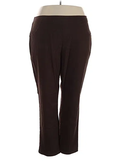 Pre-owned Just My Size Casual Pants In Brown