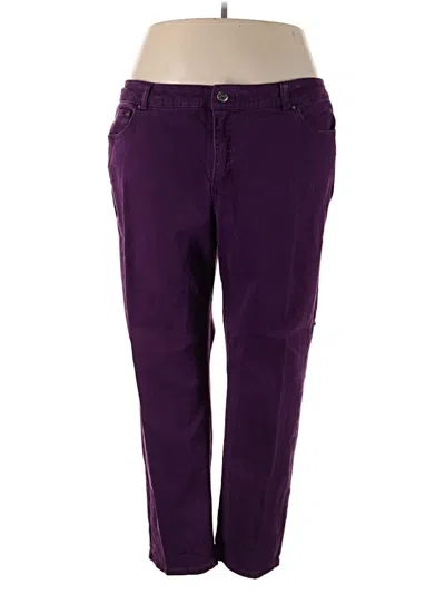 Pre-owned Just My Size Casual Pants In Purple