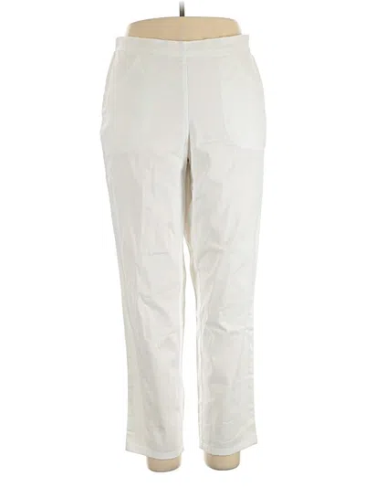Pre-owned Just My Size Casual Pants In White