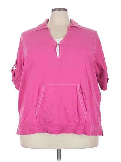 Pre-owned Just My Size Poncho In Pink