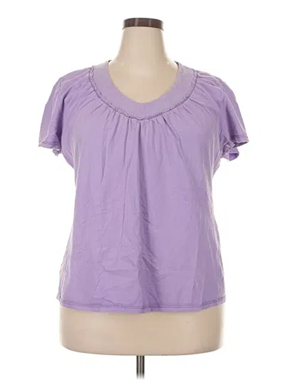 Pre-owned Just My Size Short Sleeve Blouse In Purple
