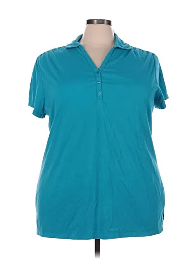 Pre-owned Just My Size Short Sleeve Polo Shirt In Blue