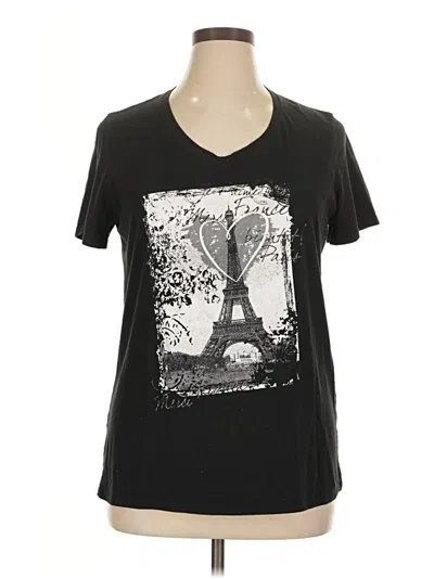 Pre-owned Just My Size Short Sleeve T-shirt In Black