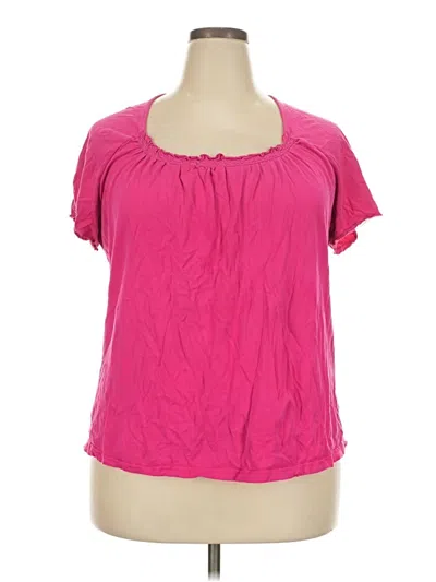 Pre-owned Just My Size Short Sleeve T-shirt In Pink