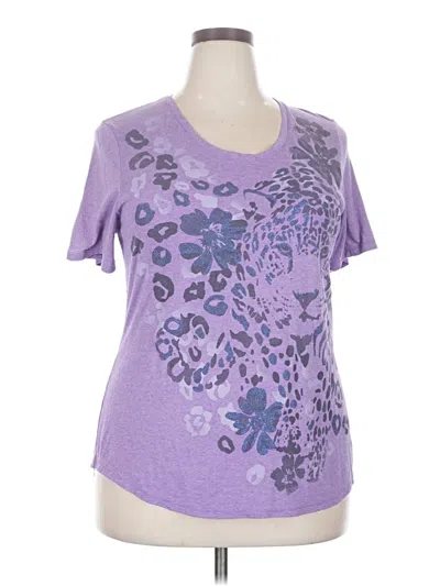 Pre-owned Just My Size Short Sleeve T-shirt In Purple