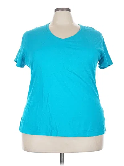 Pre-owned Just My Size Short Sleeve T-shirt In Teal