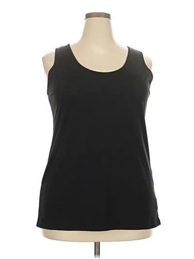 Pre-owned Just My Size Sleeveless Top Black Scoop Neck Tops