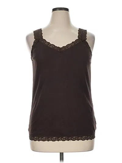 Pre-owned Just My Size Sleeveless Top Brown Sweetheart Neckline Tops