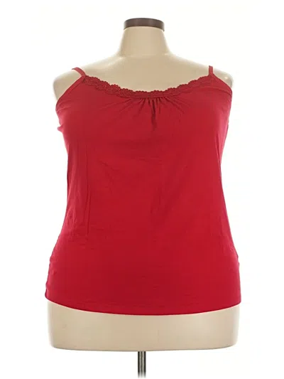 Pre-owned Just My Size Sleeveless Top Red Sweetheart Neckline Tops