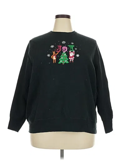 Pre-owned Just My Size Sweatshirt In Black