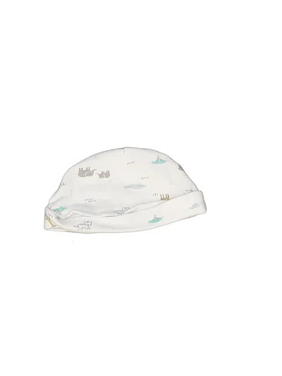 Pre-owned Just One Year By Carter's Kids' Beanie Hat In White