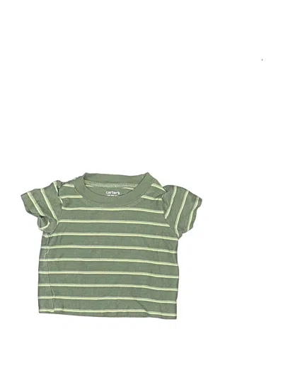 Pre-owned Just One Year By Carter's Kids' Short Sleeve Top Green Tops