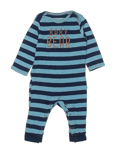 Pre-owned Just One You Babies' Long Sleeve Onesie In Blue